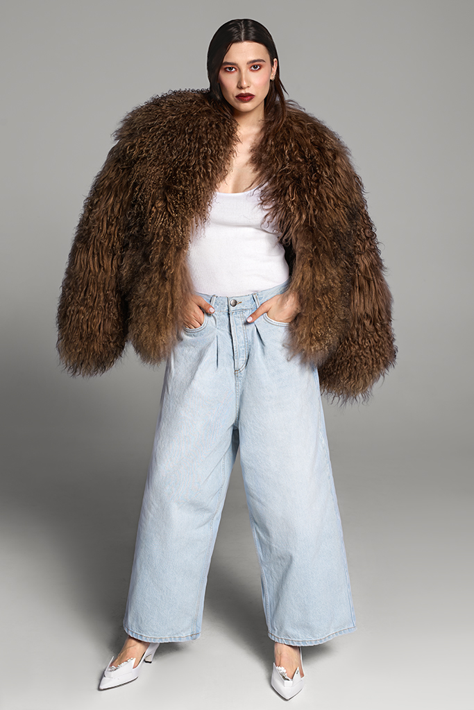 Haina de blana naturala de miel tibetan, Ina, Brown, Carolina Design