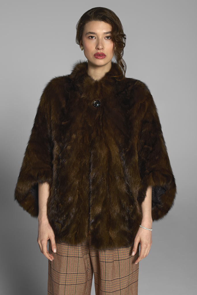 Haina de blana naturala de samur, (Zibelina ruseasca), FLUTURES,  Miranda , Carolina Design Haina de blana naturala de samur, (Zibelina ruseasca), FLUTURES,  Miranda , Carolina Design