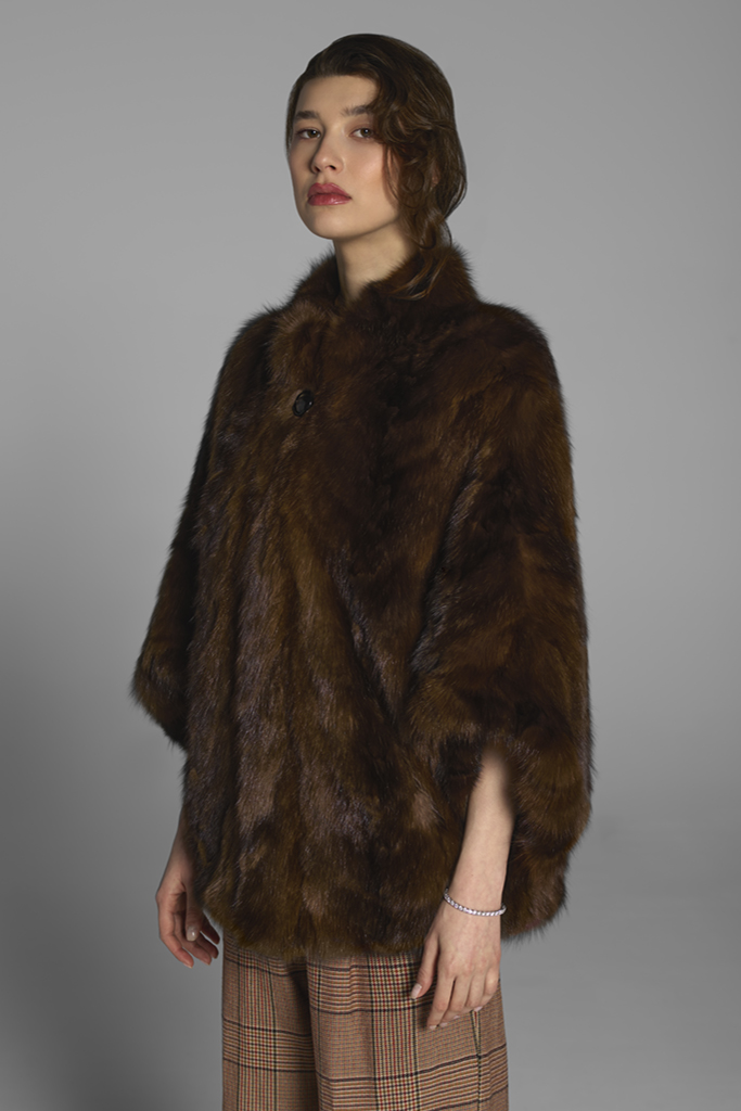Haina de blana naturala de samur, (Zibelina ruseasca), FLUTURES,  Miranda , Carolina Design Haina de blana naturala de samur, (Zibelina ruseasca), FLUTURES,  Miranda , Carolina Design