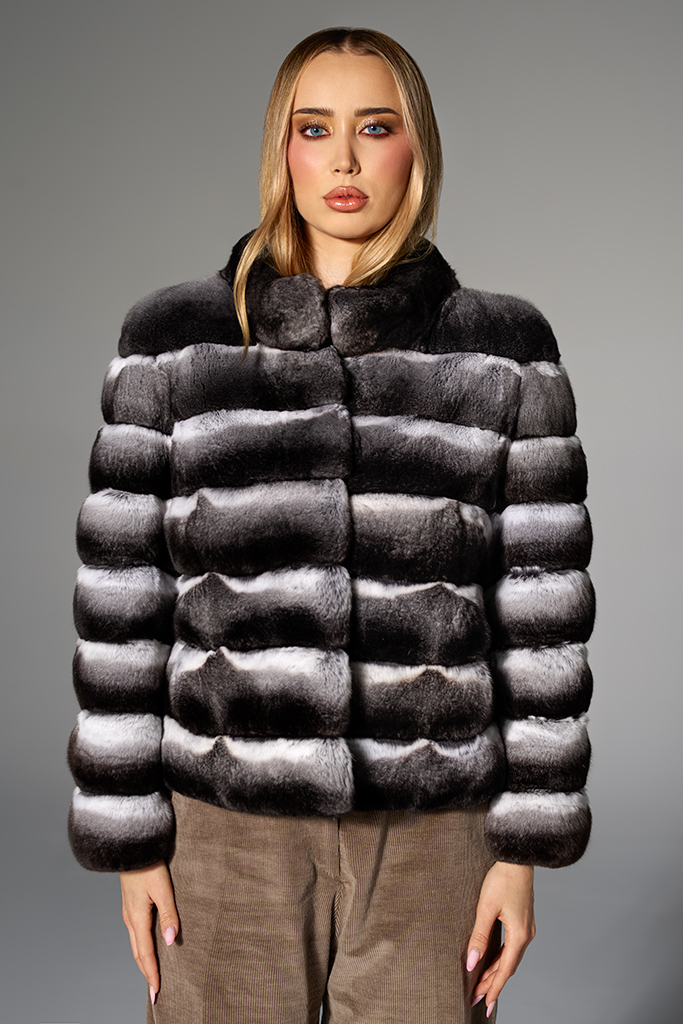 Haina de blana naturala de Chinchilla Royal, Anette, Carolina Design